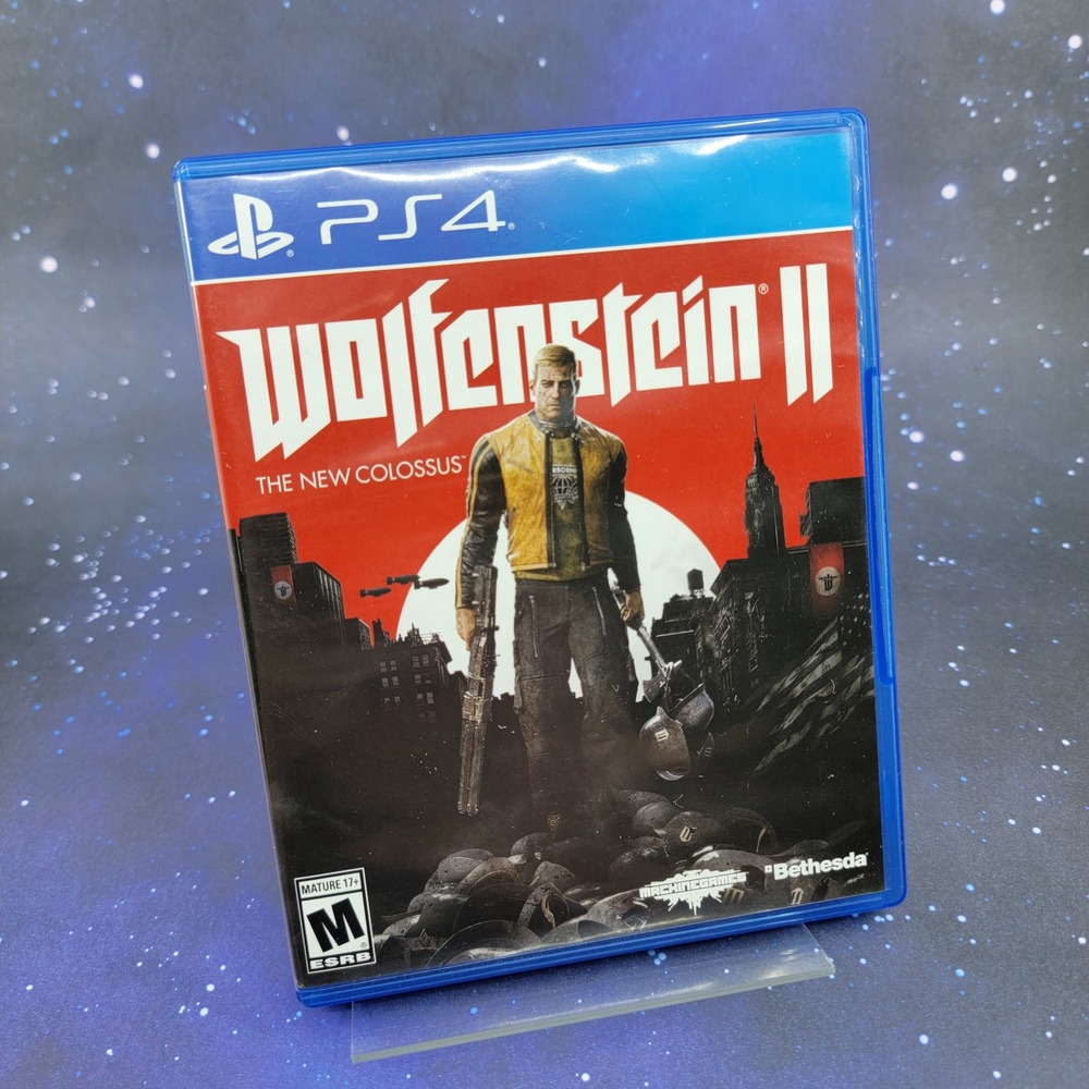 Wolfenstein II The New Colossus PS4 PlayStation 4 Bethesda Action FPS Game Disc